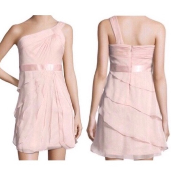 Adrianna Papell Tiered One Shoulder Dress 8 / 14 - Picture 1 of 8
